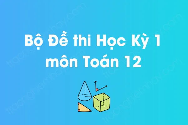 Bộ đề thi học kỳ 1 môn Toán Lớp 12 năm [YEAR]