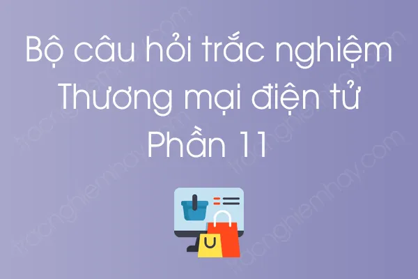 Bộ câu hỏi trắc nghiệm môn Thương mại điện tử - Phần 11 Bộ câu hỏi trắc nghiệm môn Thương mại điện tử - Phần 11