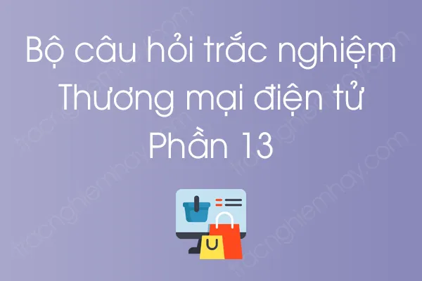 Bộ câu hỏi trắc nghiệm môn Thương mại điện tử - Phần 13 Bộ câu hỏi trắc nghiệm môn Thương mại điện tử - Phần 13