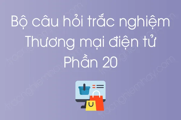 Bộ câu hỏi trắc nghiệm môn Thương mại điện tử - Phần 20 Bộ câu hỏi trắc nghiệm môn Thương mại điện tử - Phần 20