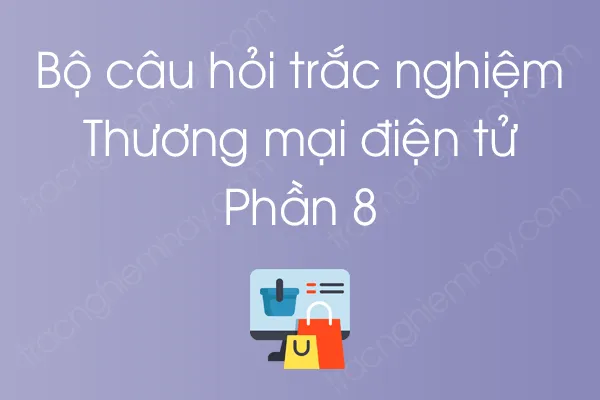 Bộ câu hỏi trắc nghiệm môn Thương mại điện tử - Phần 8 Bộ câu hỏi trắc nghiệm môn Thương mại điện tử - Phần 8
